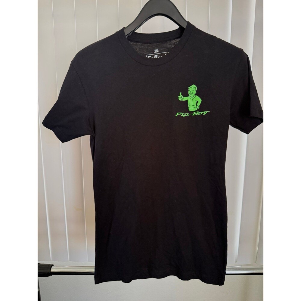Men’s FallOut Ripple Junction Pip-Boy Black T-shirt Size X-Small